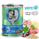 کنسرو گربه یو اس پت نچرال طعم مرغ ماهی و آلو سیاه 430 گرم