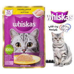 پوچ گربه بالغ ویسکاس پته ای مرغ 80 گرم