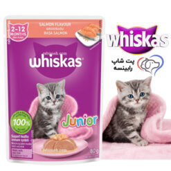 پوچ بچه گربه کیتن ویسکاس تایلند پته ای سالمون 80 گرم