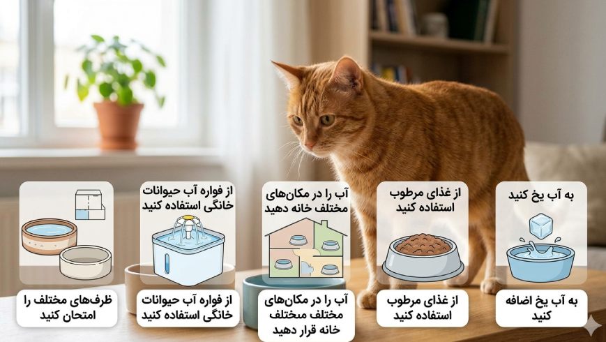 چرا گربه آب کم میخورد؟ آیا خطرناک است؟