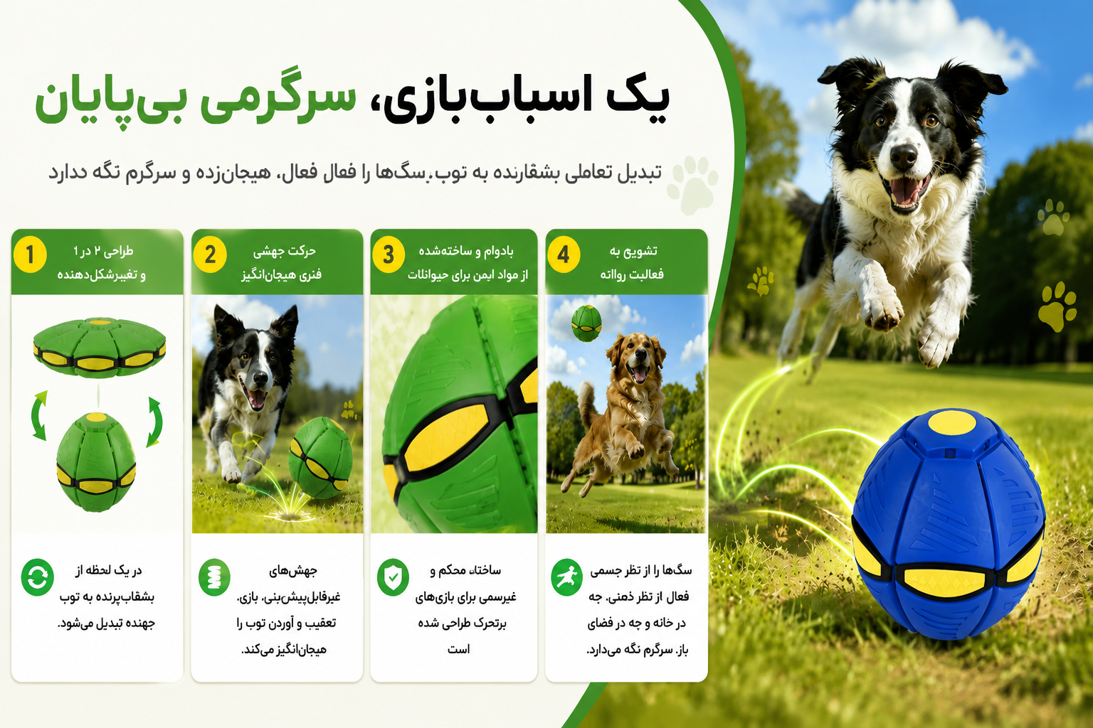 توپ دیسکی سگ 