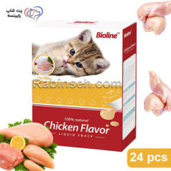 بستنی گربه بایولاین مرغ بسته 24 عددی