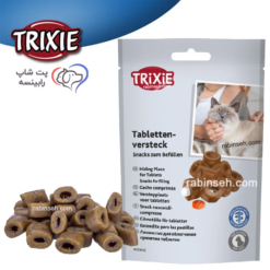 تشویقی گربه تریکسی خوراندن قرص با طعم مرغ و گوساله 50 گرم