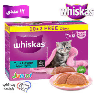 پوچ بچه گربه کیتن ویسکاس تایلند پته ای تن بسته 12 عددی