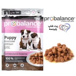 پوچ توله سگ پروبالانس مرغ و گوساله چانکی 85 گرم